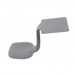 Student desk-chair Z-shaped ENTELO MIRPLAY, grey color
