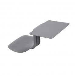 Student desk-chair Z-shaped ENTELO MIRPLAY, grey color