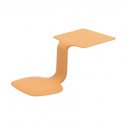 Student desk Z-shaped ENTELO, yellow color