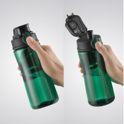 Water bottle COLORISSIMO TRITAN, plastic, 550 ml, gray