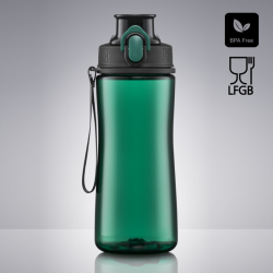 Gertuvė COLORISSIMO TRITAN, plastikinė 550ml, žalia sp.