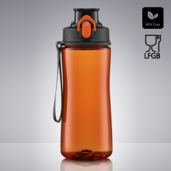 Gertuvė COLORISSIMO TRITAN, plastikinė 550ml, oranžinė sp.