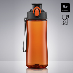 Gertuvė COLORISSIMO TRITAN, plastikinė 580ml, oranžinė sp.