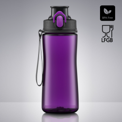 Gertuvė COLORISSIMO TRITAN, plastikinė 550ml, violetinė sp.