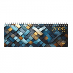 Horizontal Desk Calendar MEMO CARD ARTISAN 2025, Laminated