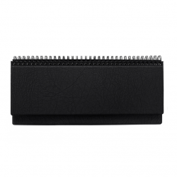 Horizontal desk calendar MEMO PVC 2026, black color