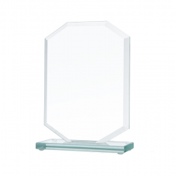 Glass trophy GS111 height 18.5cm glass thickness 1cm