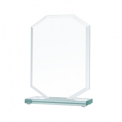 Glass trophy GS111, height 18.5 cm, glass thickness 1 cm