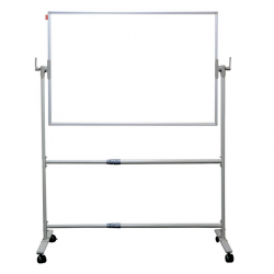 Mobili vartoma dvipusė magnetinė lenta  su ratukais 100x150 cm, h-182cm