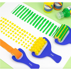 Foam brush with squares MILAN 1311 70mm