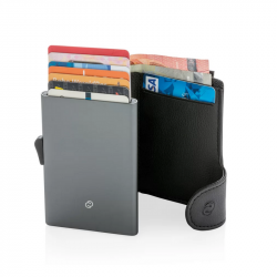 Piniginė/kortelių dėklas C-SECURE XL Anti-RFID, odinė, 70x100x25mm, šv. rudos sp.