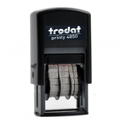 Date stamp with the text TRODAT T4850