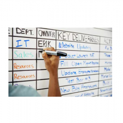 White adhesive writing board 3M POST-IT 2.43x1.21 m