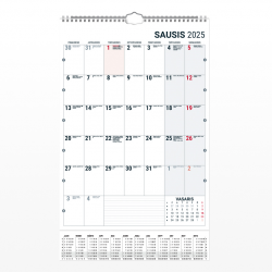 Sieninis kalendorius MONO PLANNER 2025 m.