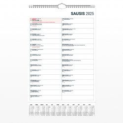 Sieninis kalendorius MONO PLANNER 2025 m.