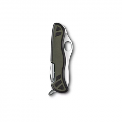 Multifunctional knife VICTORINOX SOLDIER'S KNIFE 08, green color