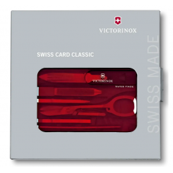 Tool card SWISS CARD VICTORINOX, red color
