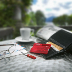 Tool card SWISS CARD VICTORINOX, red color