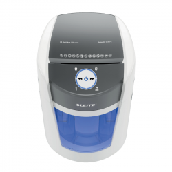 Document shredder LEITZ IQ OPTIMAX OFFICE P5 with waste Bin