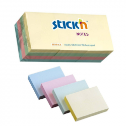 Sticky notes Stick'N 21531 38x51 mm, 100 sheets, pastel colors