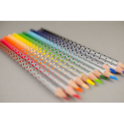 Colored pencils with eraser KORES MAGIC, 12 colors