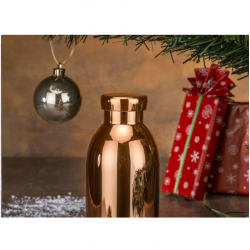 Metal thermal water bottle NEL, 500 ml, rose gold color