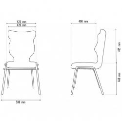 Kėdė konferencinė ENTELO UNI DECO 19 geltona