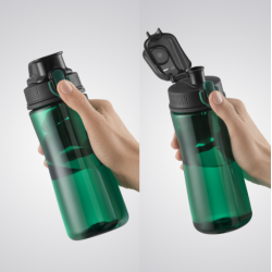 Water bottle COLORISSIMO TRITAN, plastic, 550 ml, red