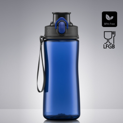 Water Bottle COLORISSIMO TRITAN, plastic, 580 ml, dark blue