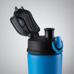 Water bottle COLORISSIMO PRIMO, metal 550ml, black color
