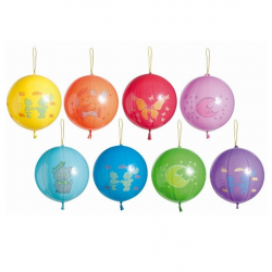 Balloon with a rubber band, various colors