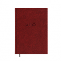 Notebook calendar BUSINESS DAY BALADEK A5, 2023, bordeaux