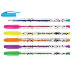 Gel pen set CENTRUM NEON 6 pcs 1.0mm