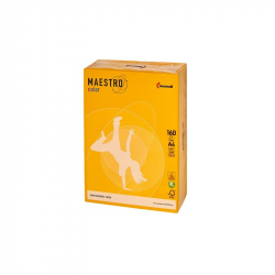 Colored paper MAESTRO Color A4 160g. 250 sheets, sun yellow