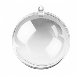 Transparent acrylic ornament 12cm