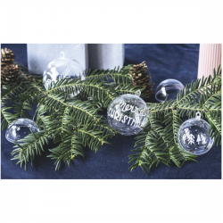 Transparent acrylic ornament 12cm