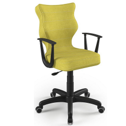 Chair ENTELO NORM BLACK DECO 19, mustard color