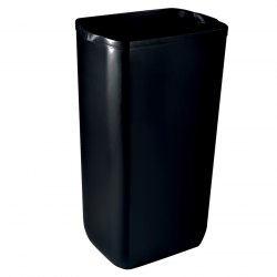 Trash can PAPERNET 23L, black color, pack of 6