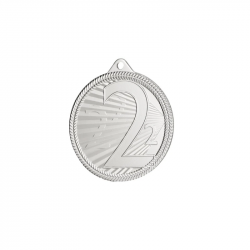 Medal common 2nd place 50mm MMC44050 silver color