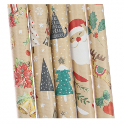 Christmas gift wrapping paper, kraft, 70x200cm, P2 GW4