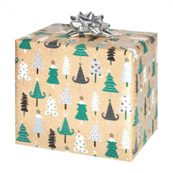 Christmas gift wrapping paper, kraft, 70x200cm, P2 GW4