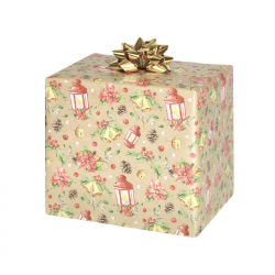 Christmas gift wrapping paper, kraft, 70x200cm, P2 GW4