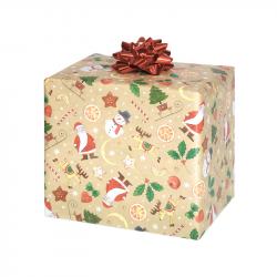 Christmas gift wrapping paper, kraft, 70x200cm, P2 GW4