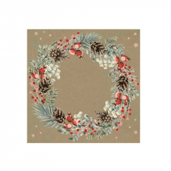 Christmas paper table napkins 20 pcs DAISY 33x33 cm