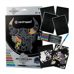 Set of coloring sheets - art therapy CENTROPEN