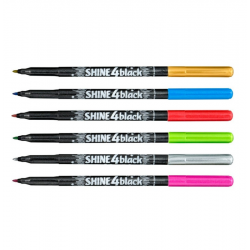 Markers for drawing on black paper CENTROPEN, 6 colors