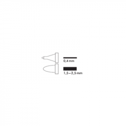 Dual-ended marker 0.4–2.5mm GRANIT M830 black, pack of 20