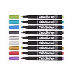 Decoration marker set CENTROPEN DECOR PEN 1.5mm, 8+1 colors