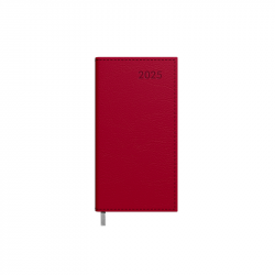 Notebook calendar MIDI 2023, 90x167mm, burgundy