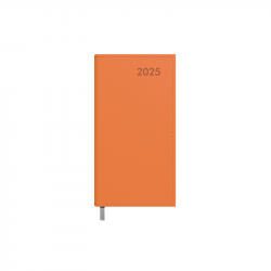 Planner - calendar MIDI 2025, 90x167mm, orange color